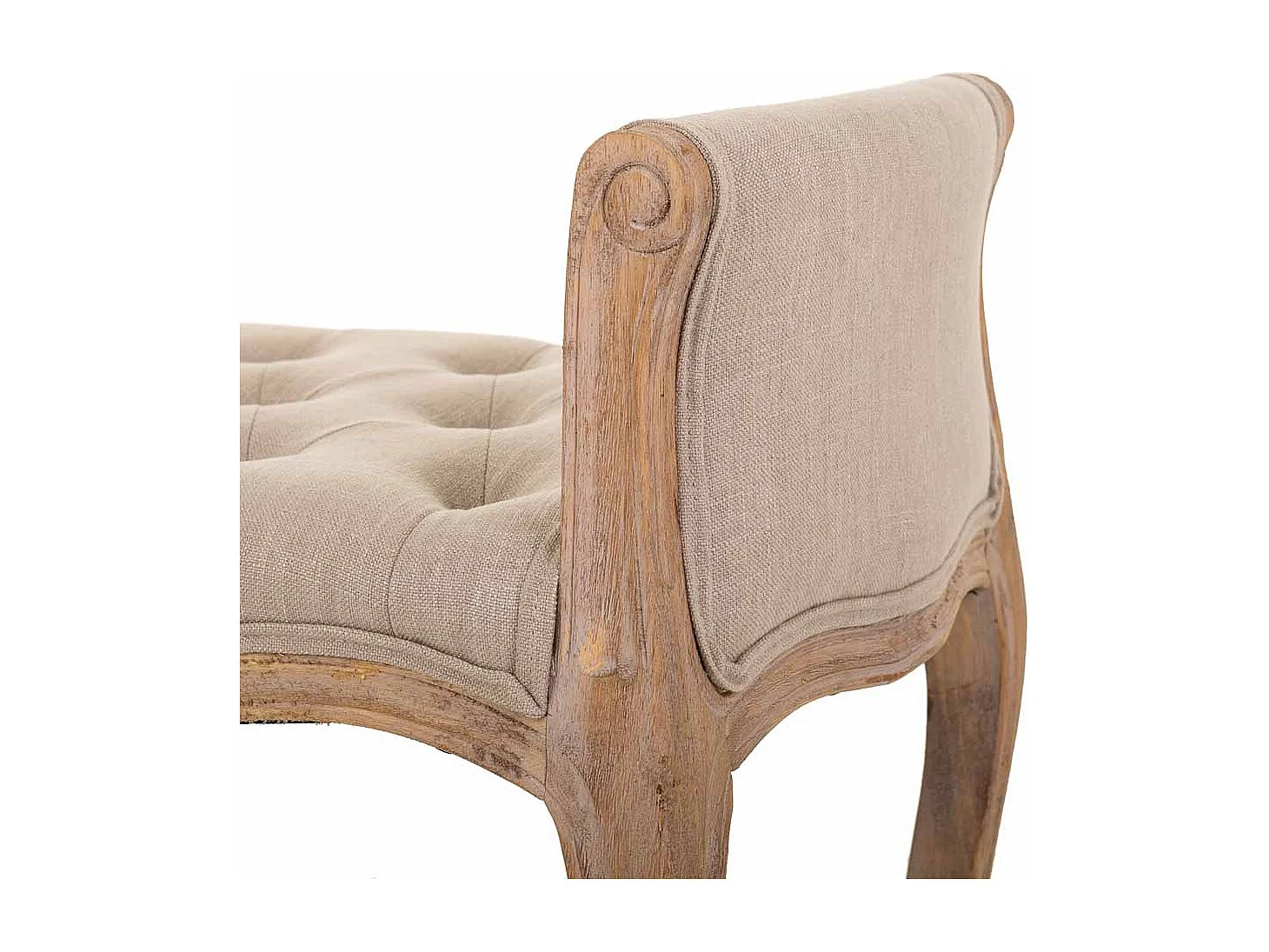 Banco de madeira bege 71x 48x45/60 cm