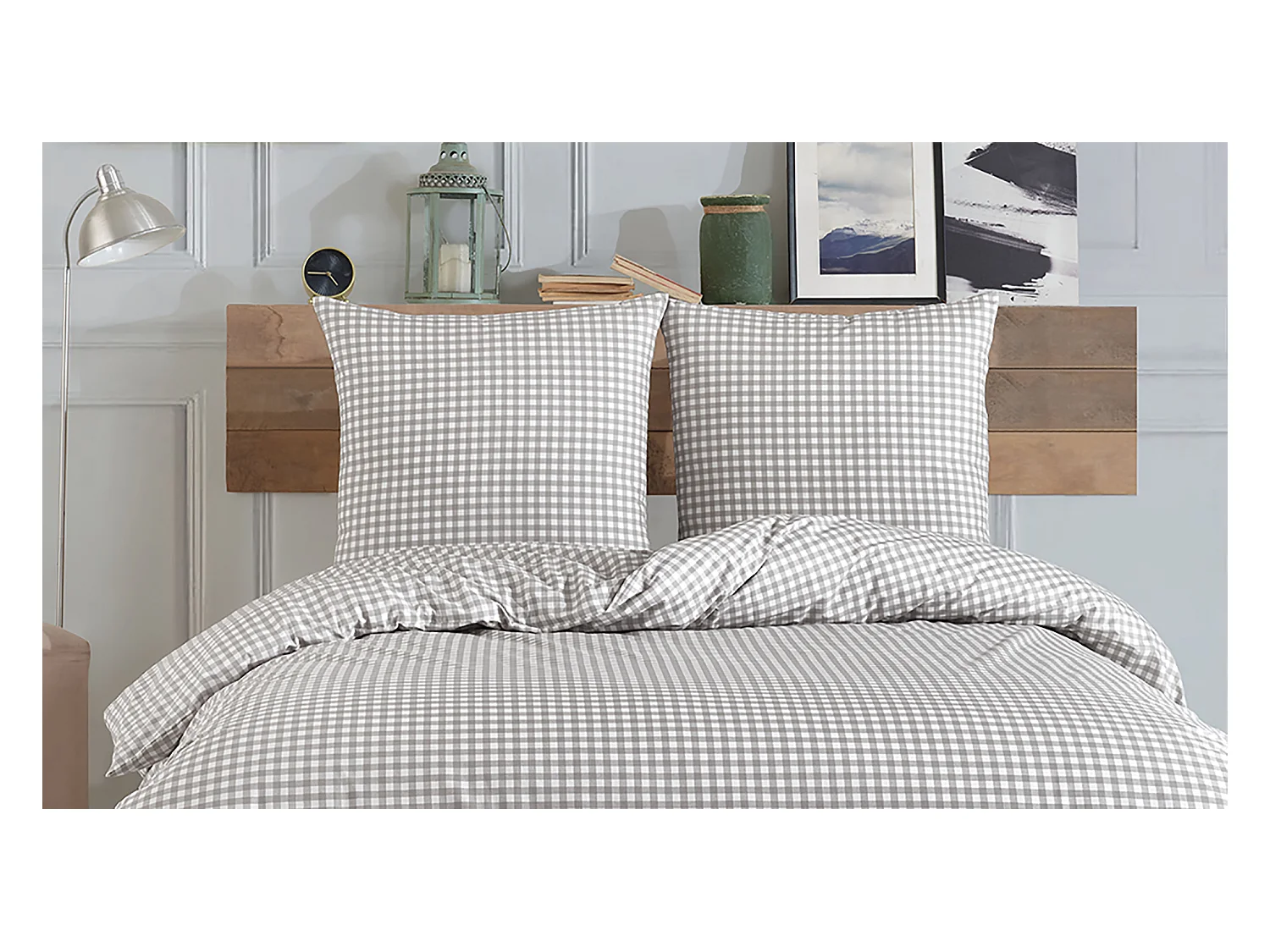 Parure de lit  2 personnes  240x220 cm coton imprimé