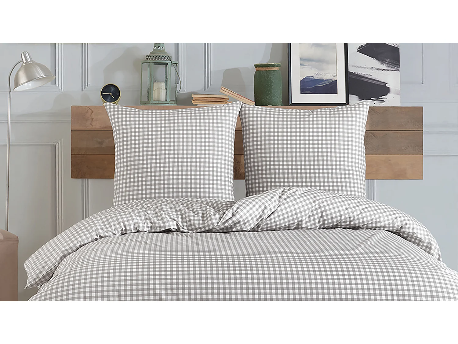 Parure de lit  2 personnes  240x220 cm coton imprimé