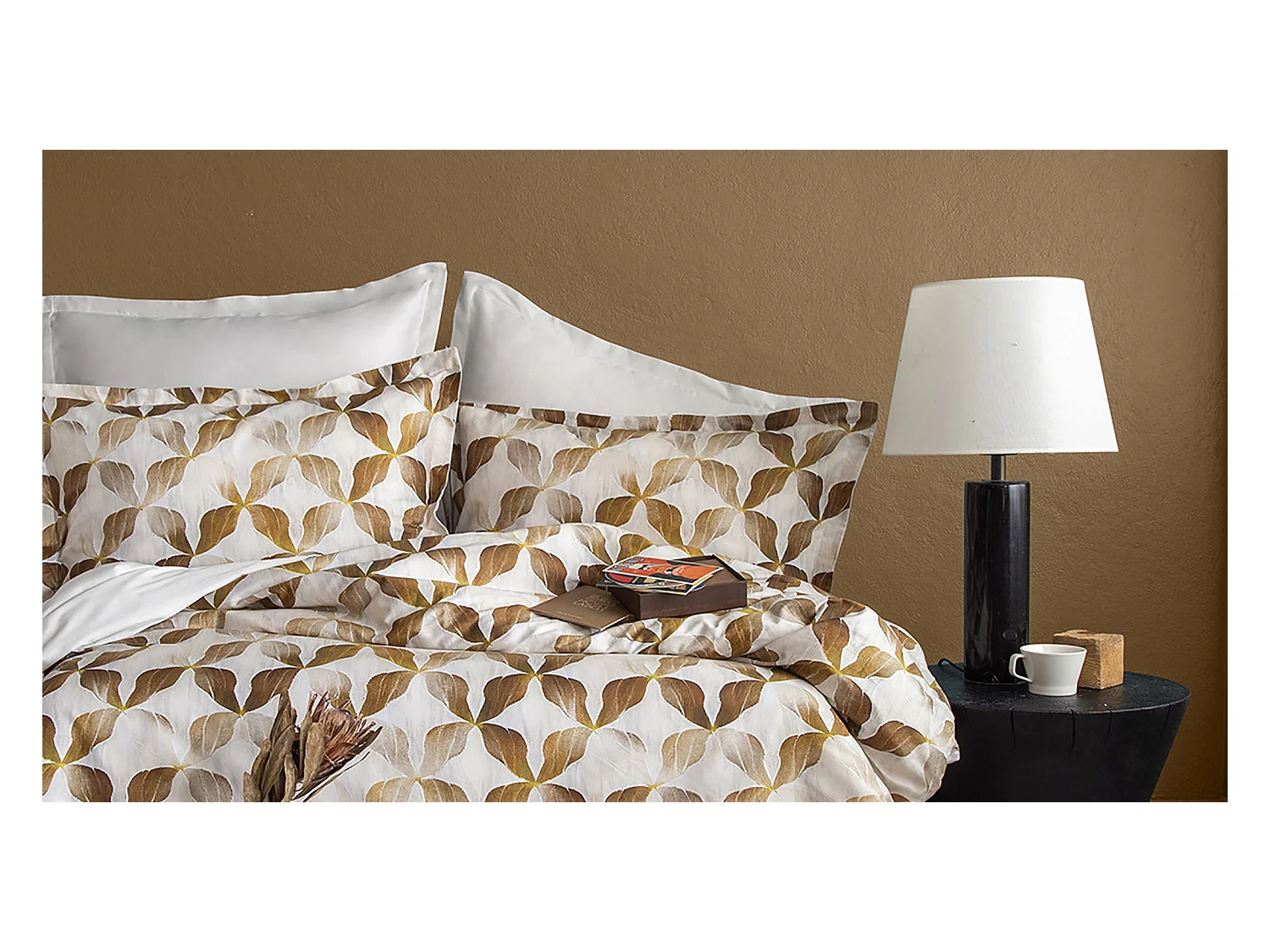 Parure de lit  2 personnes  240x220 cm satin de coton imprimé