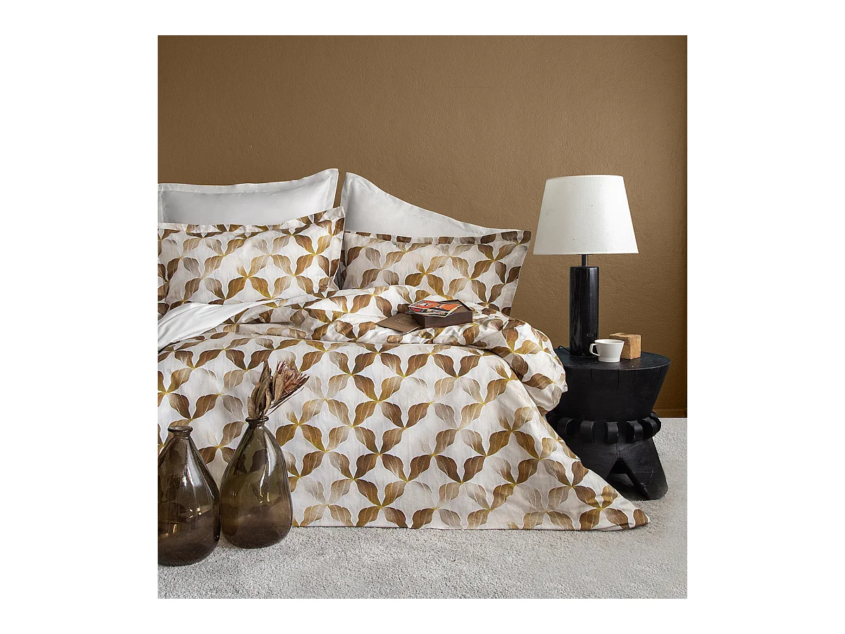 2 persoons beddengoed 240x220 cm+2 kussenslopen 63x63 cm katoensatijn