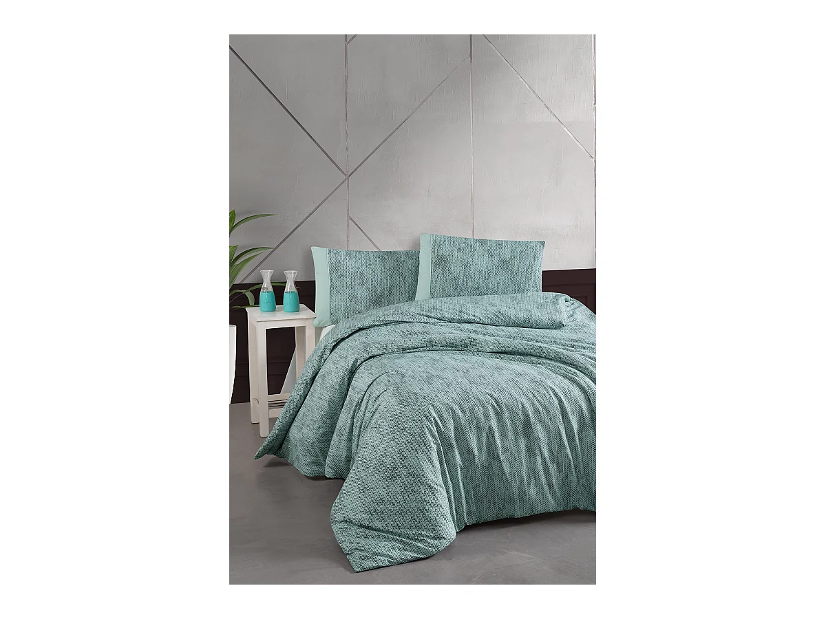 Parure de lit  2 personnes  240x220 cm coton imprimé