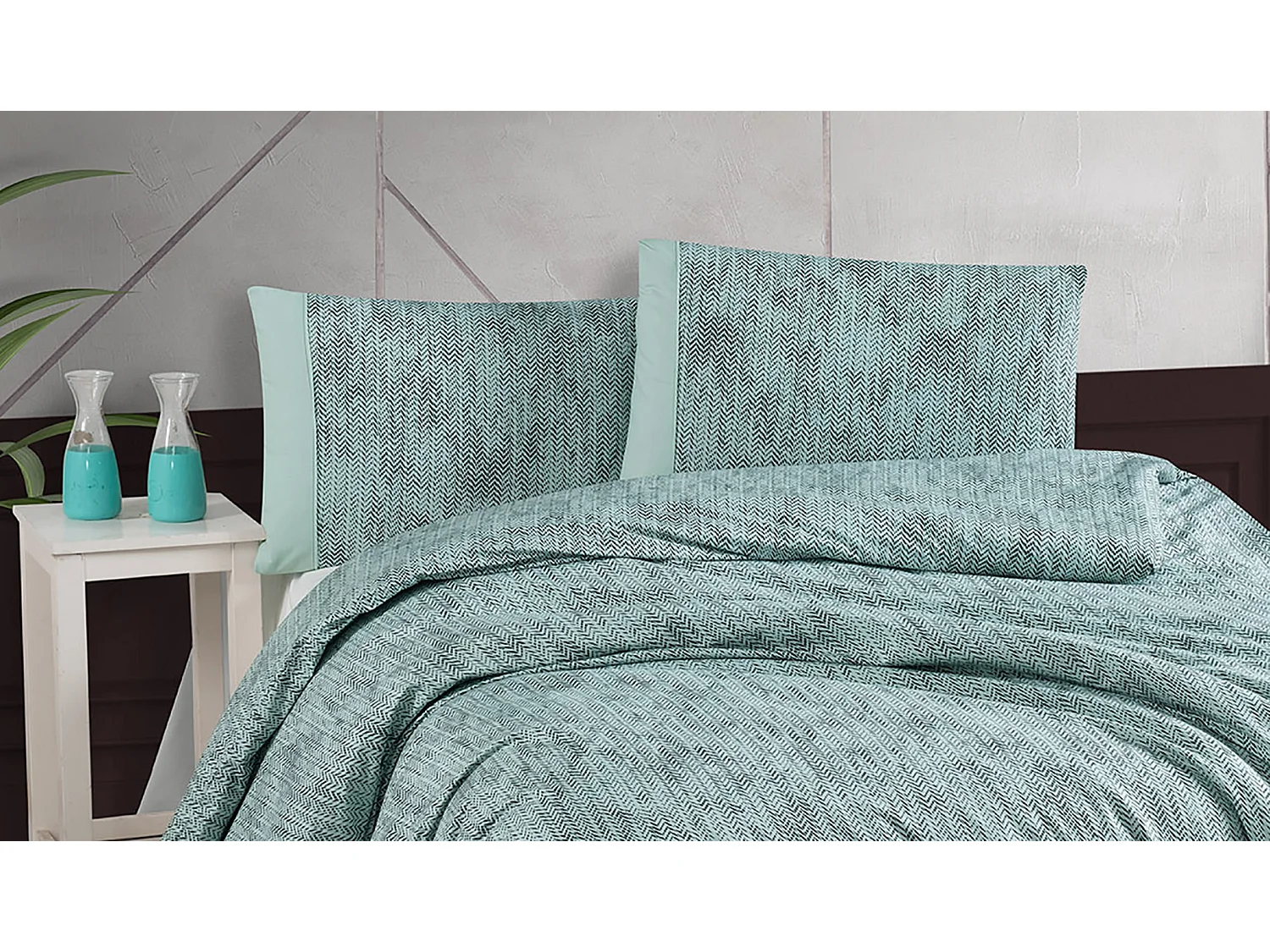 Parure de lit  2 personnes  240x220 cm coton imprimé