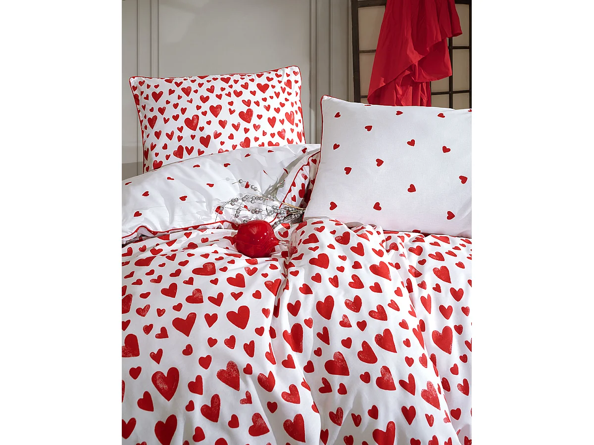 Parure de lit 1 personne 140x200 cm coton imprimé