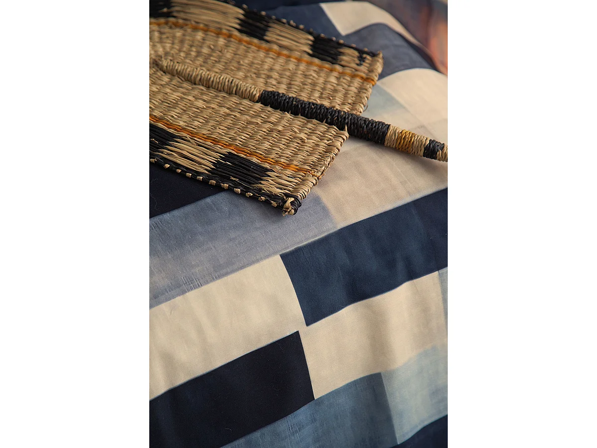 Parure de lit  2 personnes  240x220 cm satin de coton imprimé