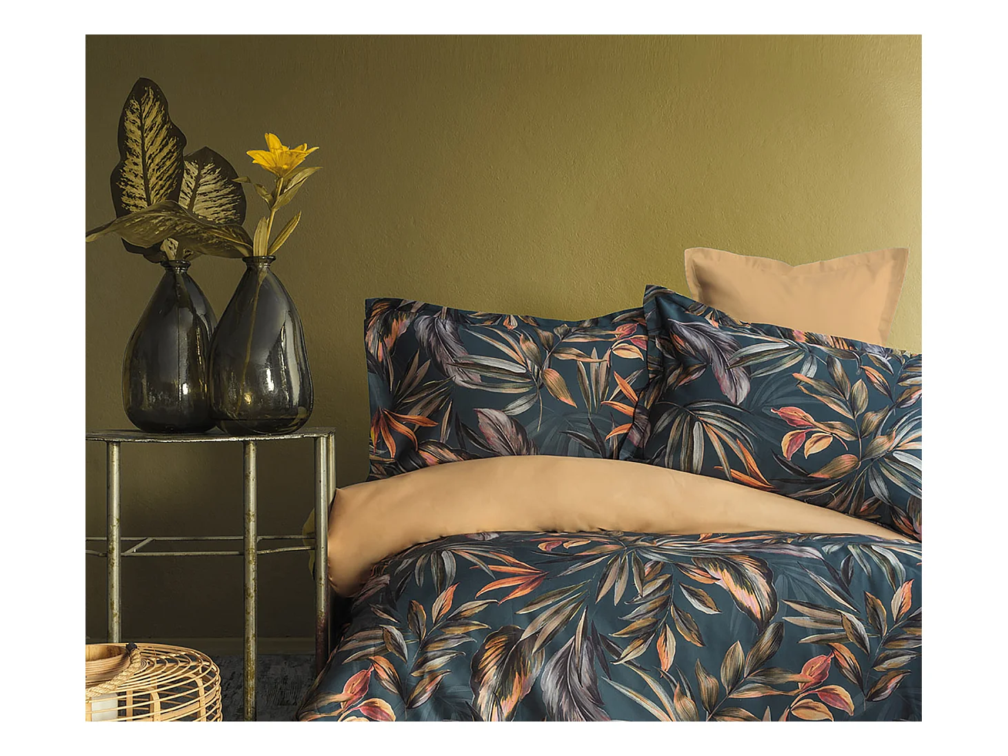 2 persoons beddengoed 240x220 cm+2 kussenslopen 63x63 cm katoensatijn