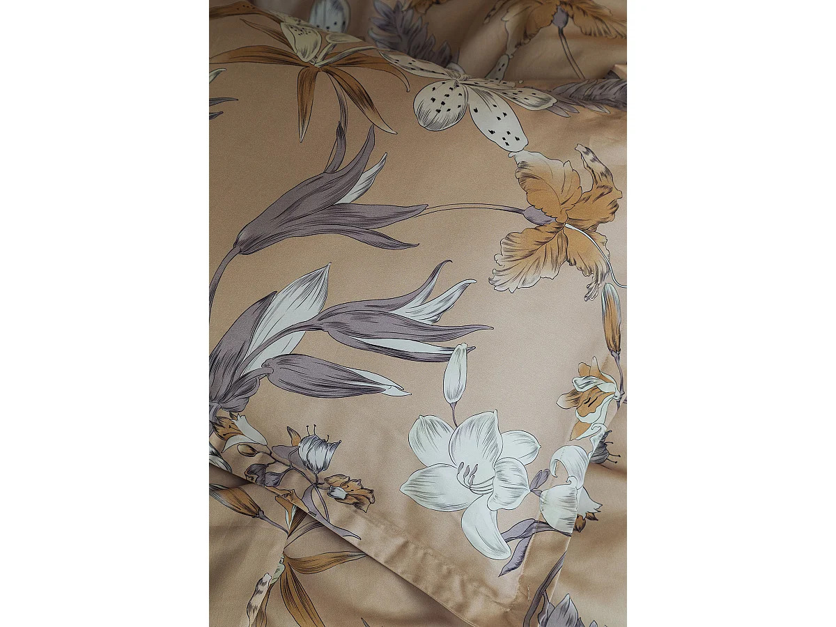 Set letto matrimoniale 240x220 cm+2 federe 63x63 cm in raso di cotone