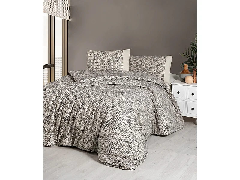 Parure de lit  2 personnes  240x220 cm coton imprimé