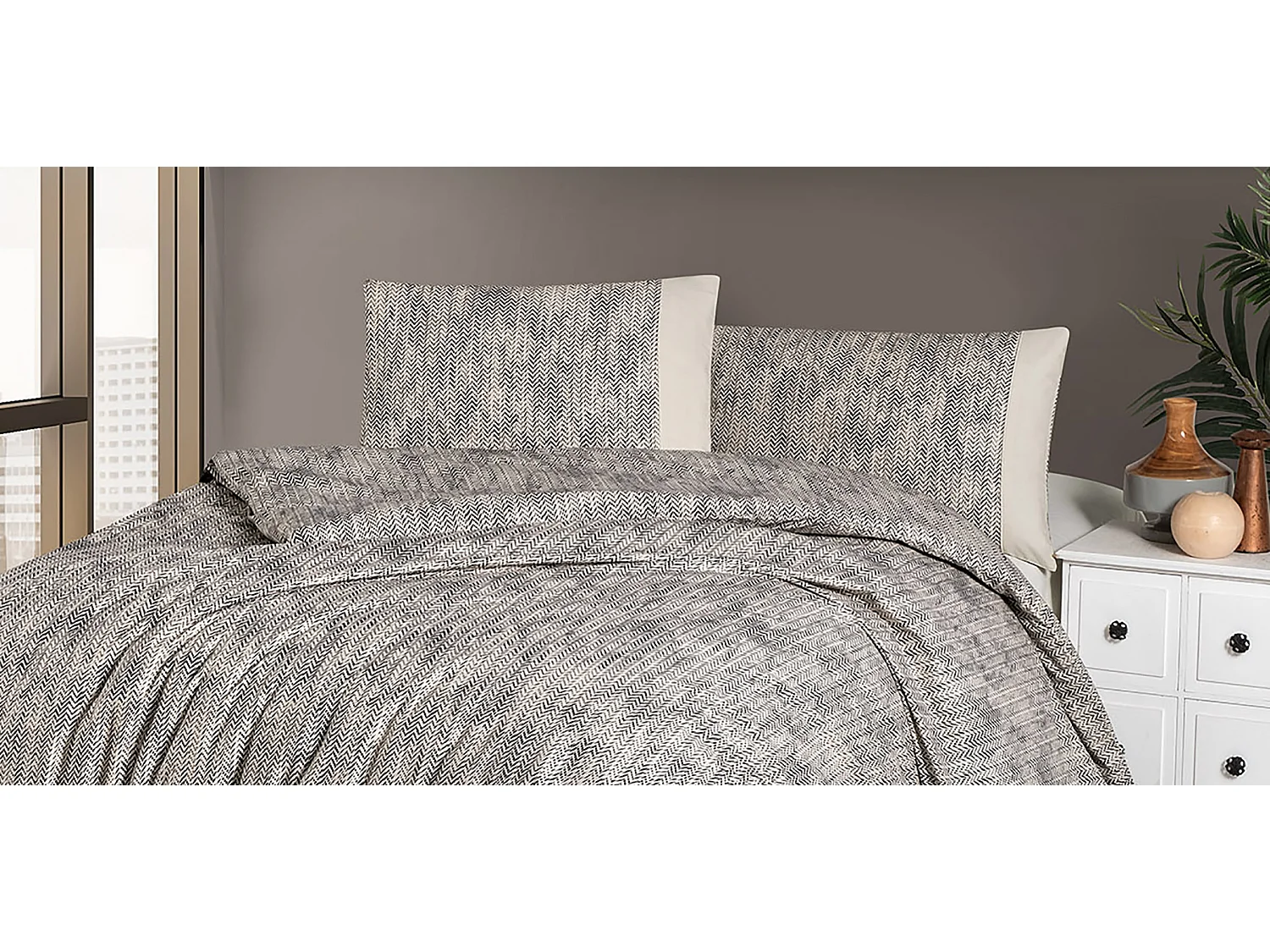 Jogo de cama para 2 pessoas 1 capa de edredão 200x200 cm+2 Fronhas 65x65 cm algodão