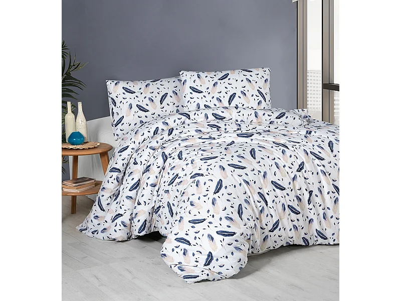 Jogo de cama para 2 pessoas 1 capa de edredão 240x220 cm+2 Fronhas 65x65 cm algodão