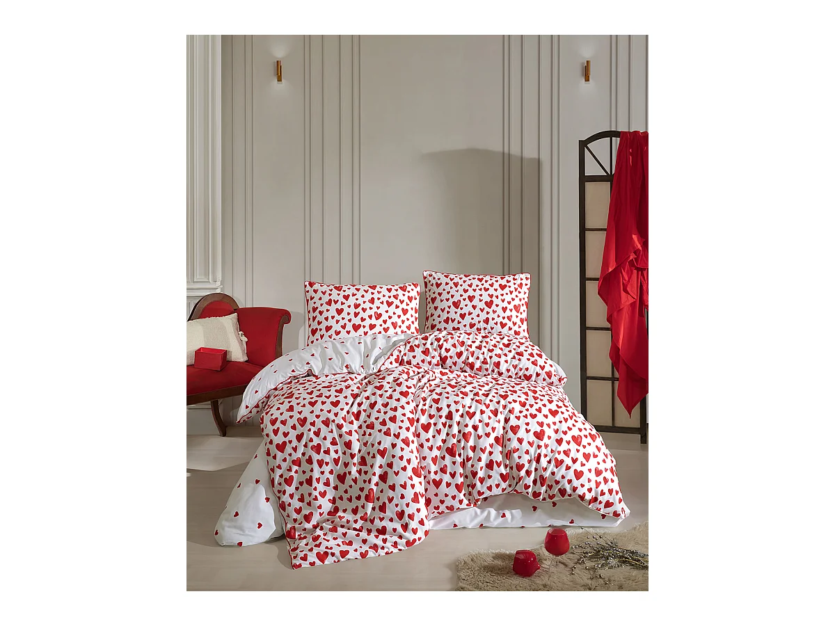 Parure de lit  2 personnes  200x200 cm coton imprimé