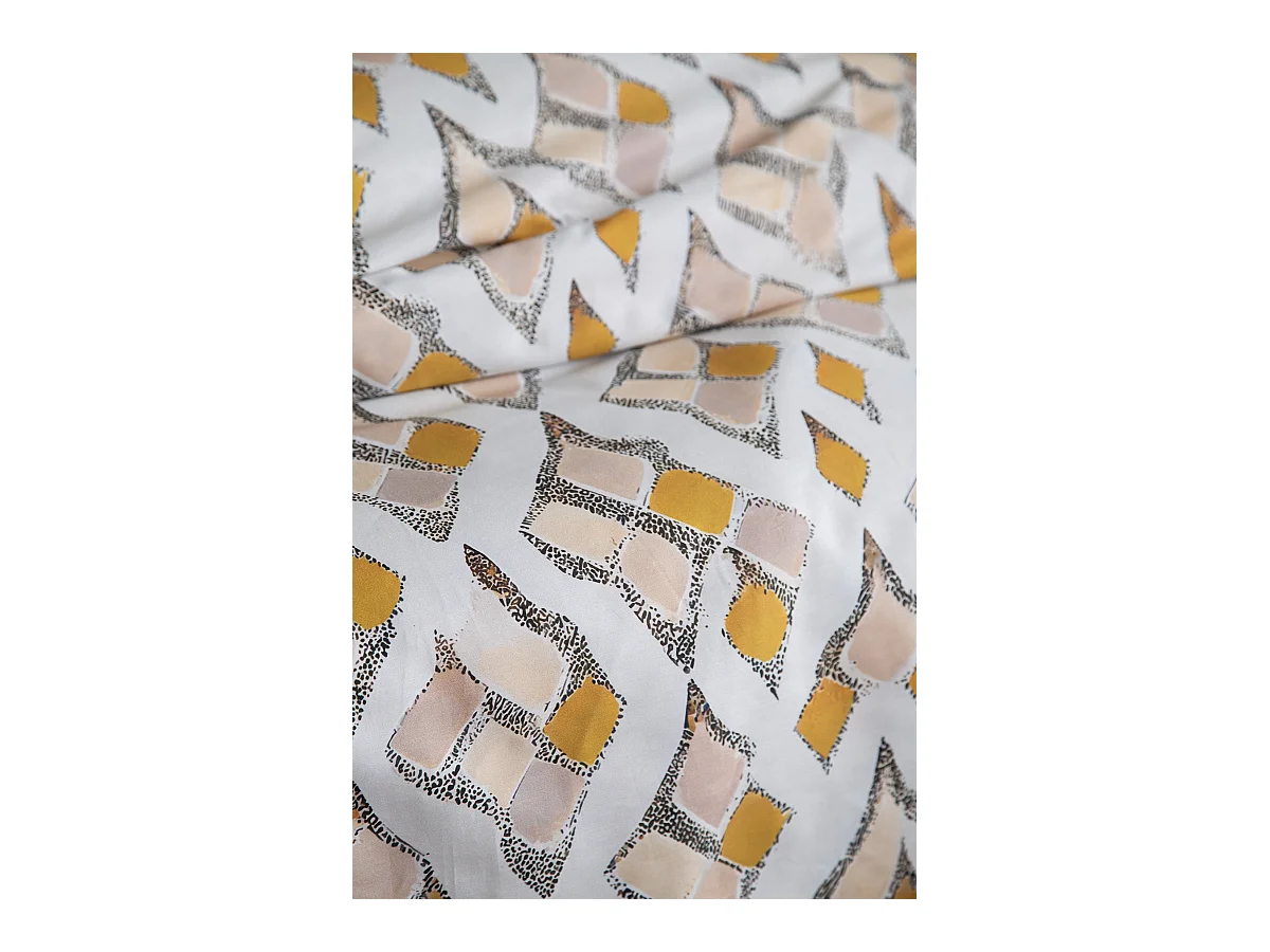 Parure de lit  2 personnes  240x220 cm satin de coton imprimé