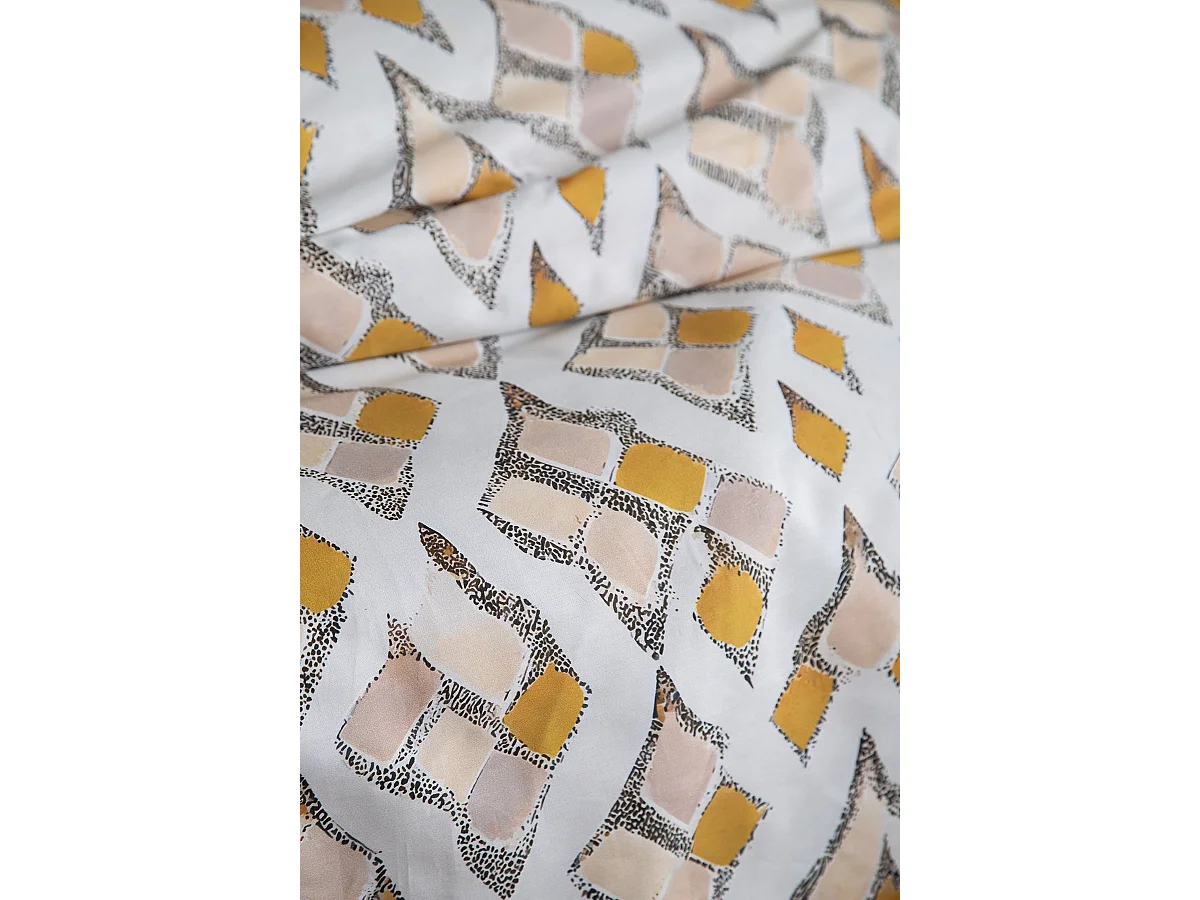 Parure de lit  2 personnes  240x220 cm satin de coton imprimé