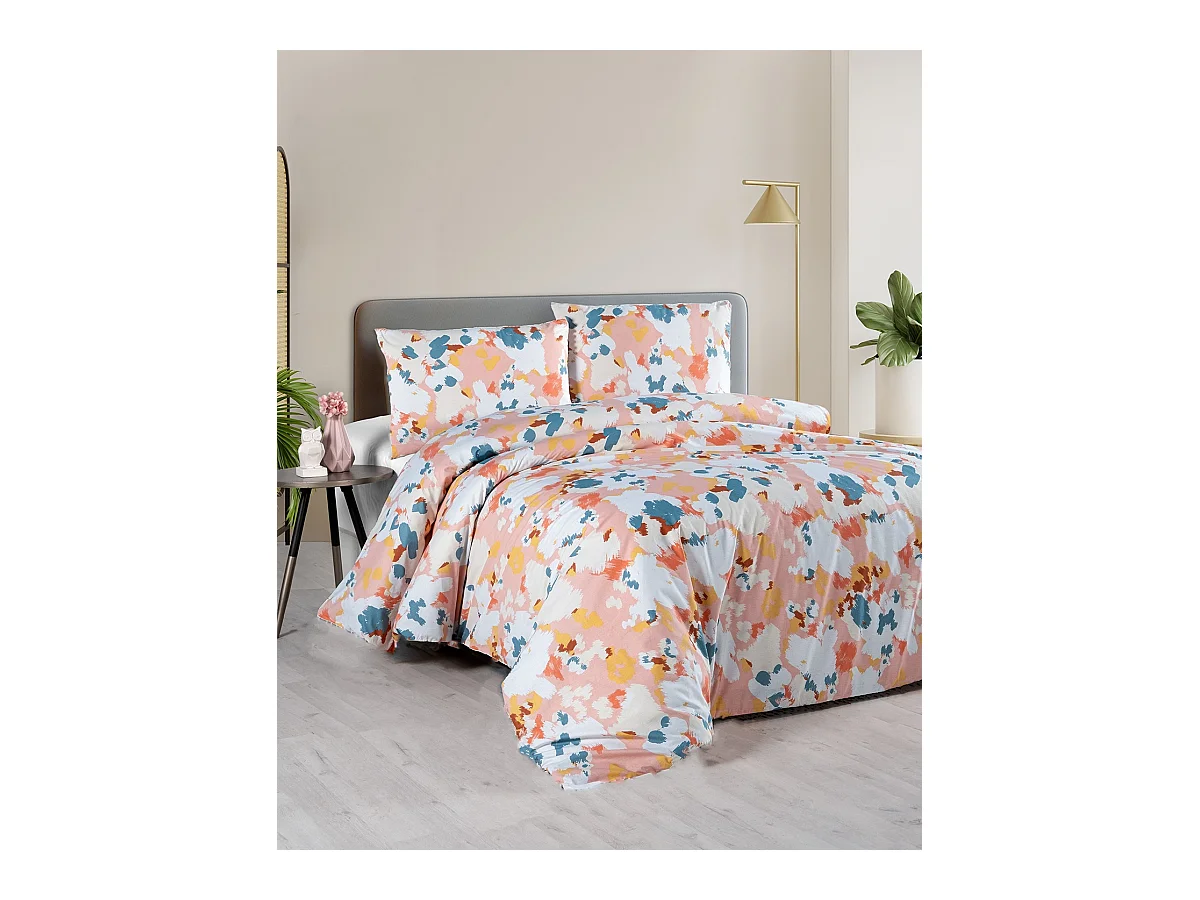 Parure de lit  2 personnes  200x200 cm coton imprimé