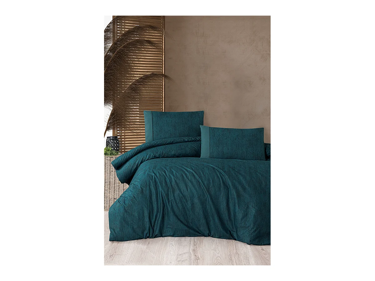 1 persoons beddengoed 140x200 cm+1 kussensloop 65x65 cm in katoen