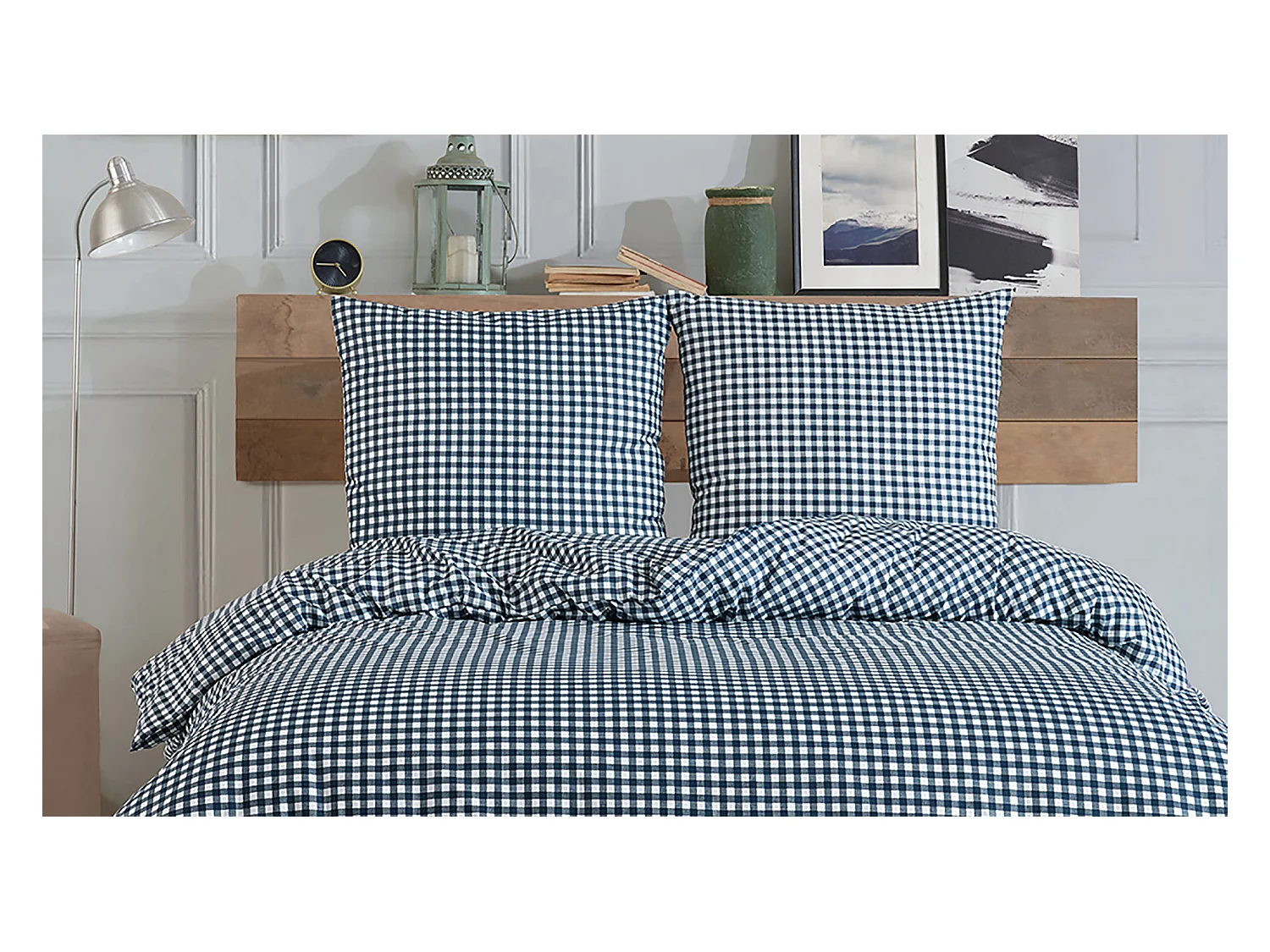 Parure de lit  2 personnes  240x220 cm coton imprimé