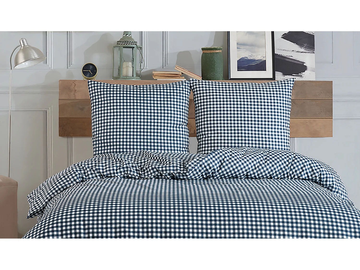 Parure de lit  2 personnes  240x220 cm coton imprimé