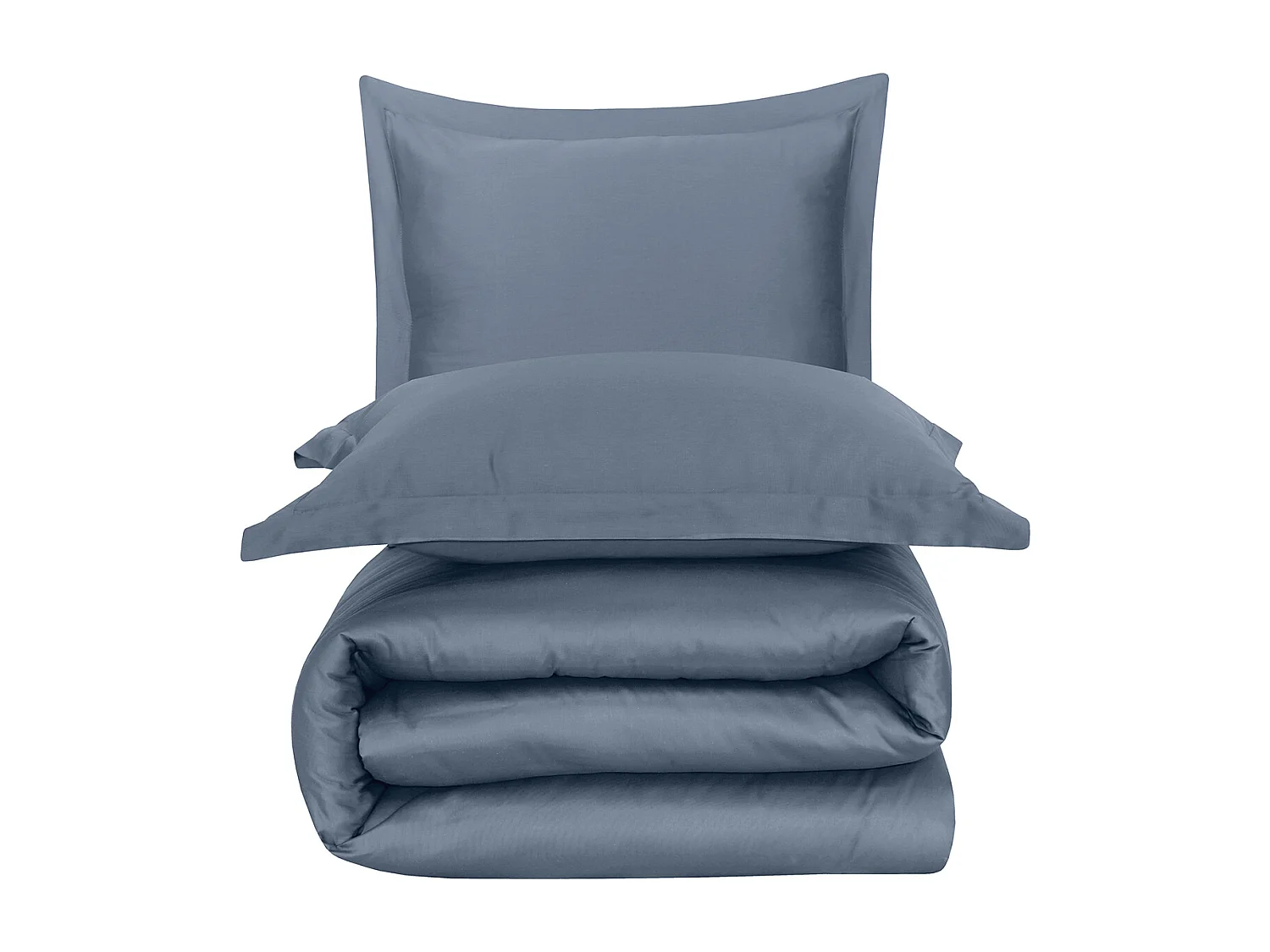 Set letto matrimoniale 200x200 cm+2 federe 63x63 cm in raso di cotone