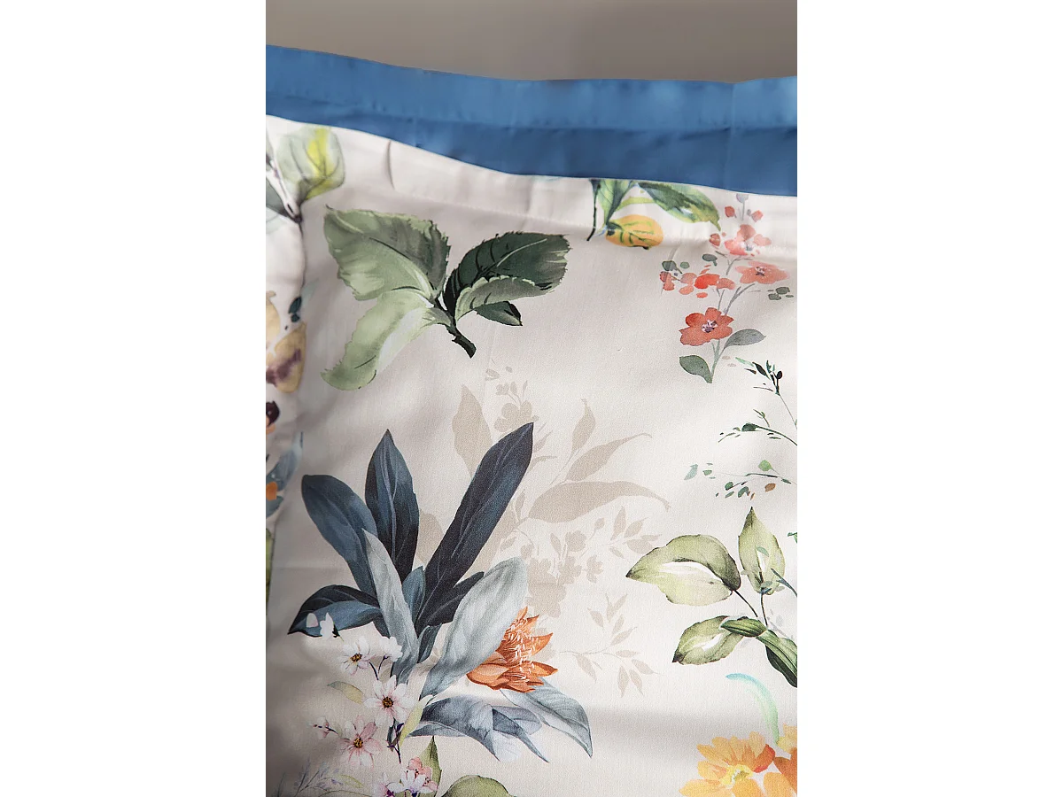 Parure de lit  2 personnes  240x220 cm satin de coton imprimé