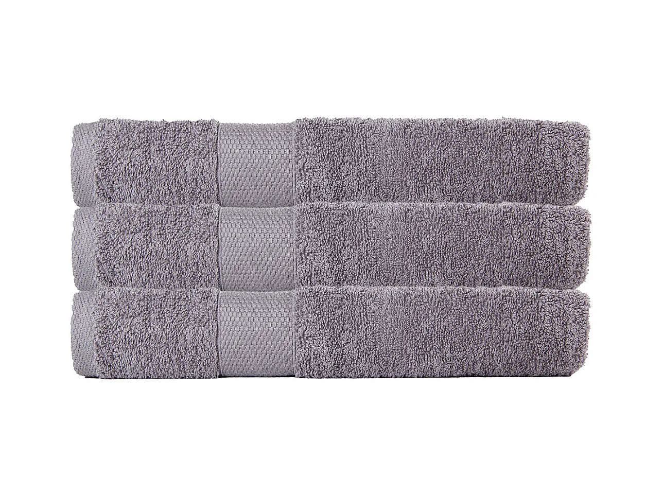 Lot de 3 serviettes éponge 50x90 cm 500 gr/m2 100% coton
