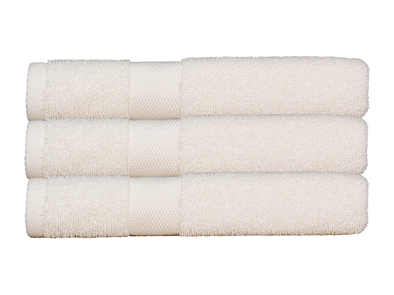 Lot de 3 serviettes éponge 50x90 cm 500 gr/m2 100% coton