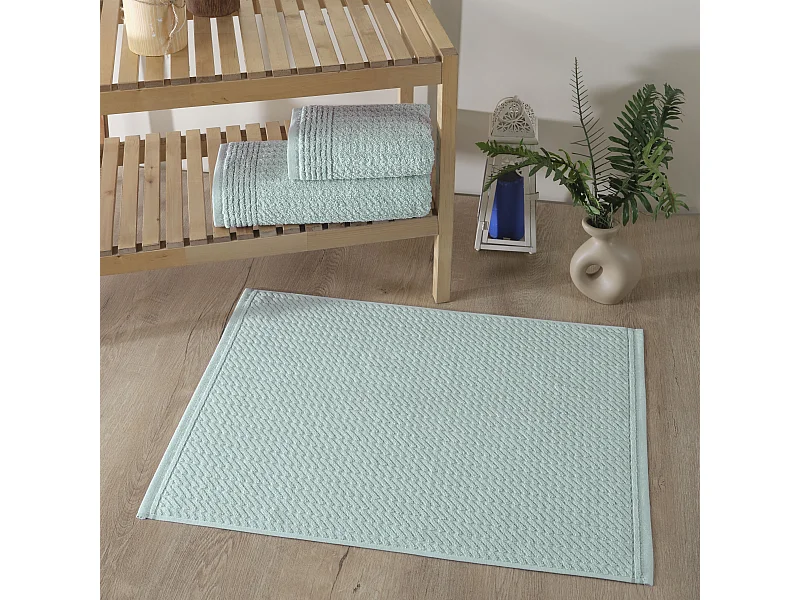 Badstof badset 3-delig Handdoeken 50x90 +70x140 cm en badmat