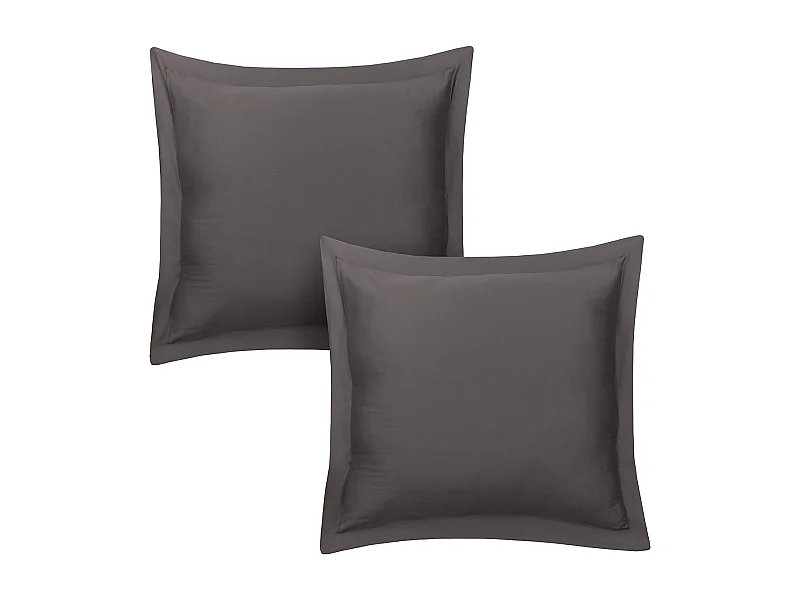 Lote de 2 fronhas 63x63 cm cetim de algodão