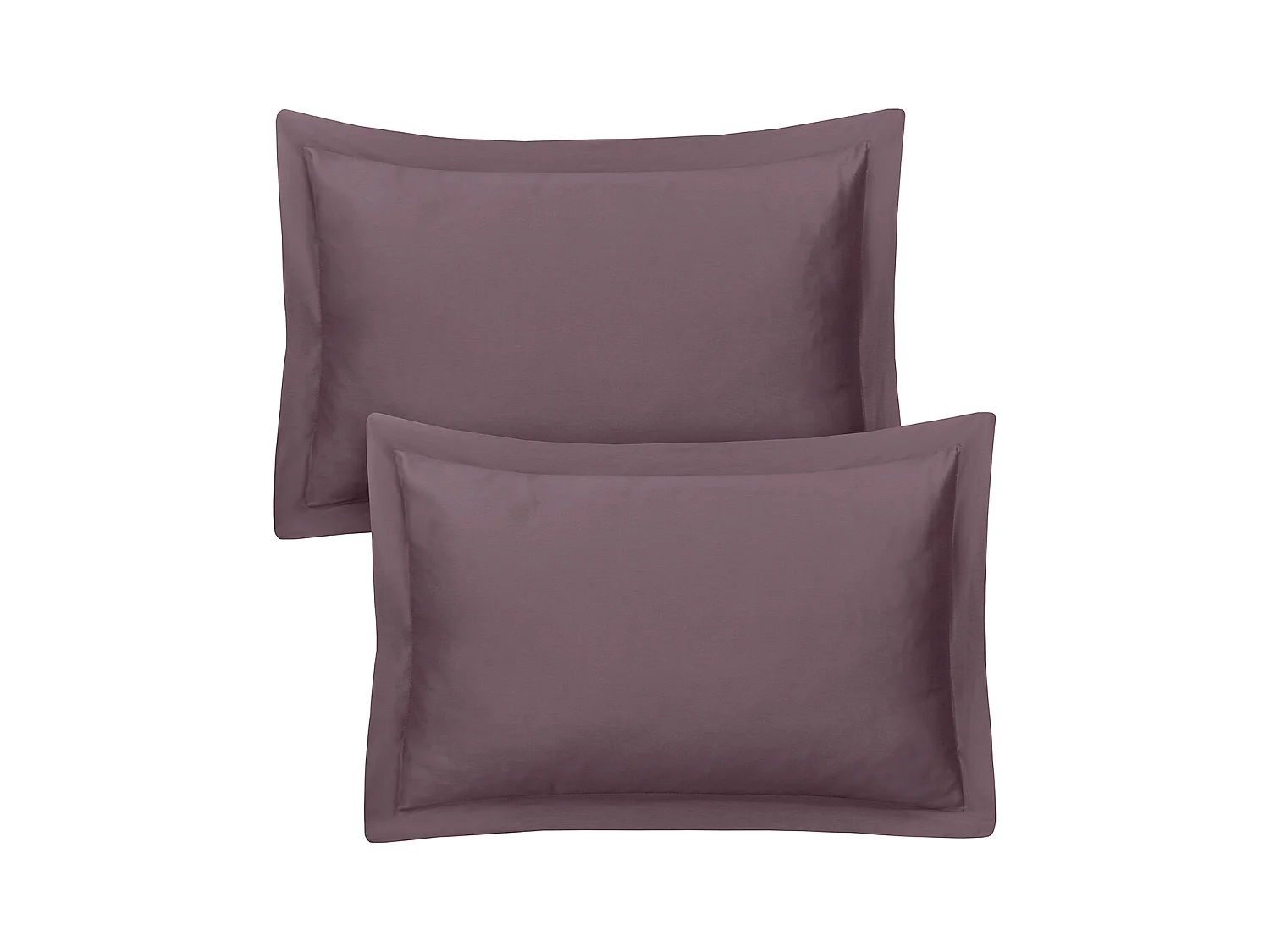 Lot de 2 taies d'oreiller 50x70 cm satin de coton sureau