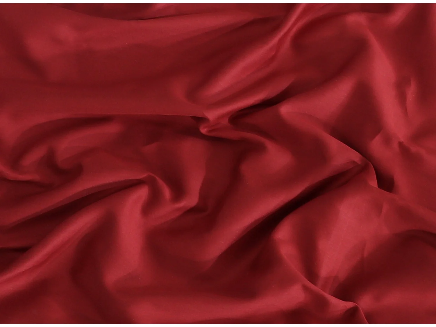 Lot de 2 taies d'oreiller 50x70 cm satin de coton bordeaux