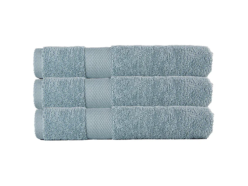 3er-Set Badetücher 70x130 cm 500 gr/m². 100% Baumwolle