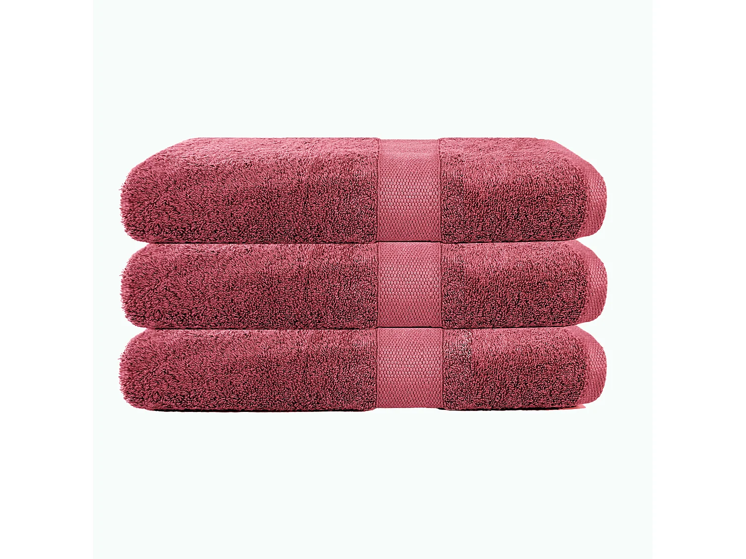 Lot de 3 draps de bain 70x130 cm 500 gr/m2 100% coton