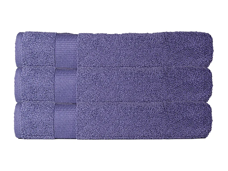 Lot de 3 draps de bain 70x130 cm 500 gr/m2 100% coton