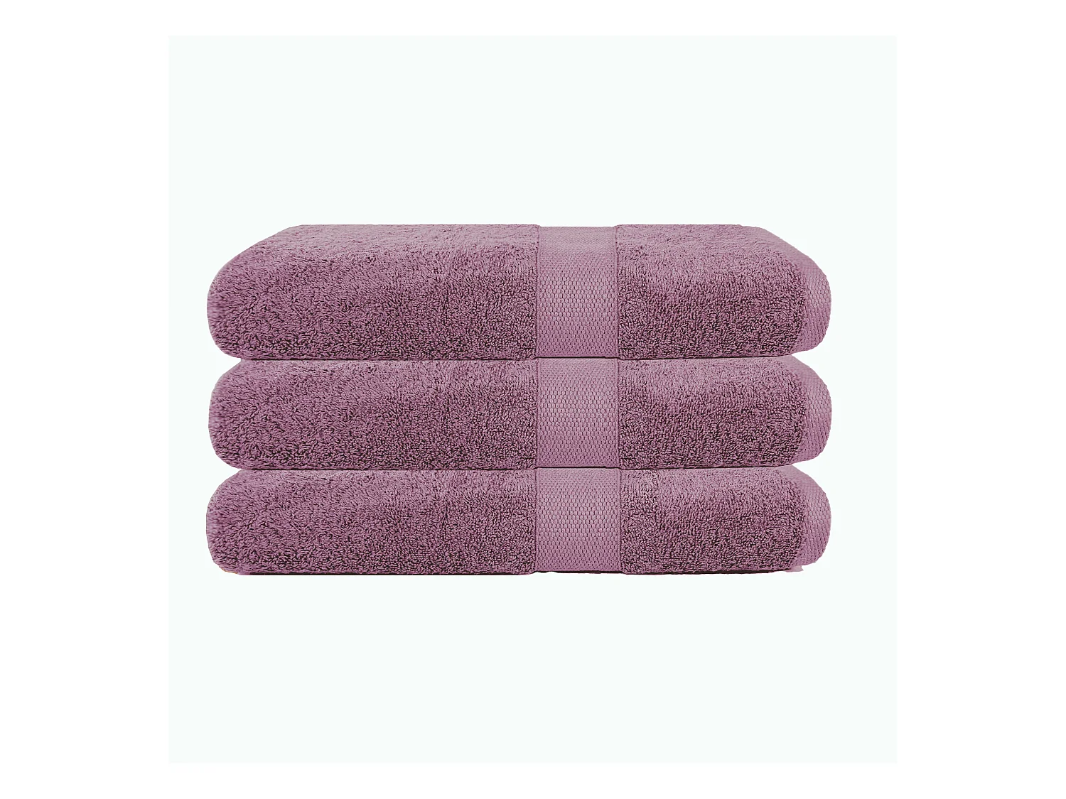 3er-Set Badetücher 70x130 cm 500 gr/m². 100% Baumwolle