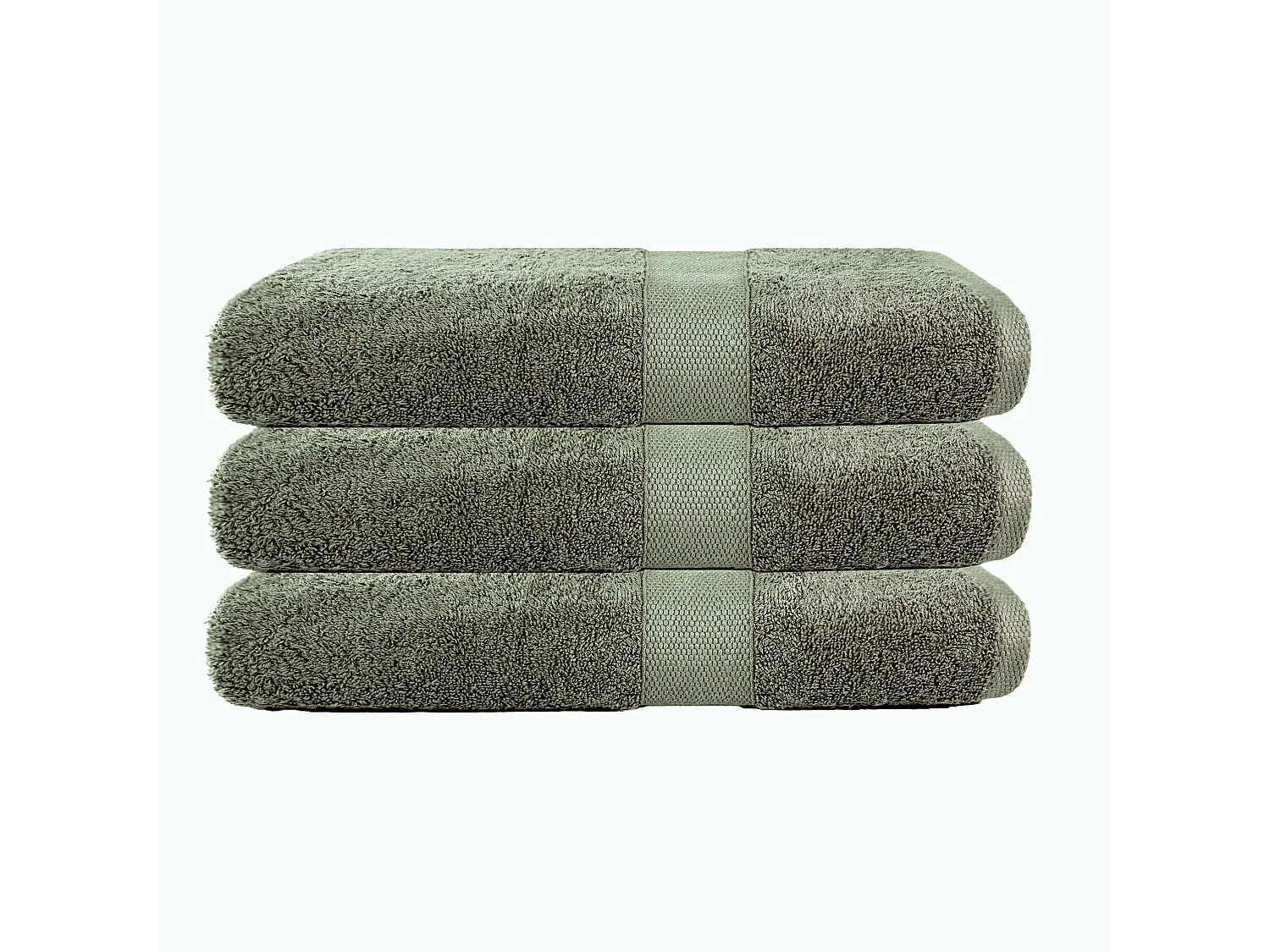 Lot de 3 maxi draps de bain 100x150 cm 500 gr/m2 100% coton