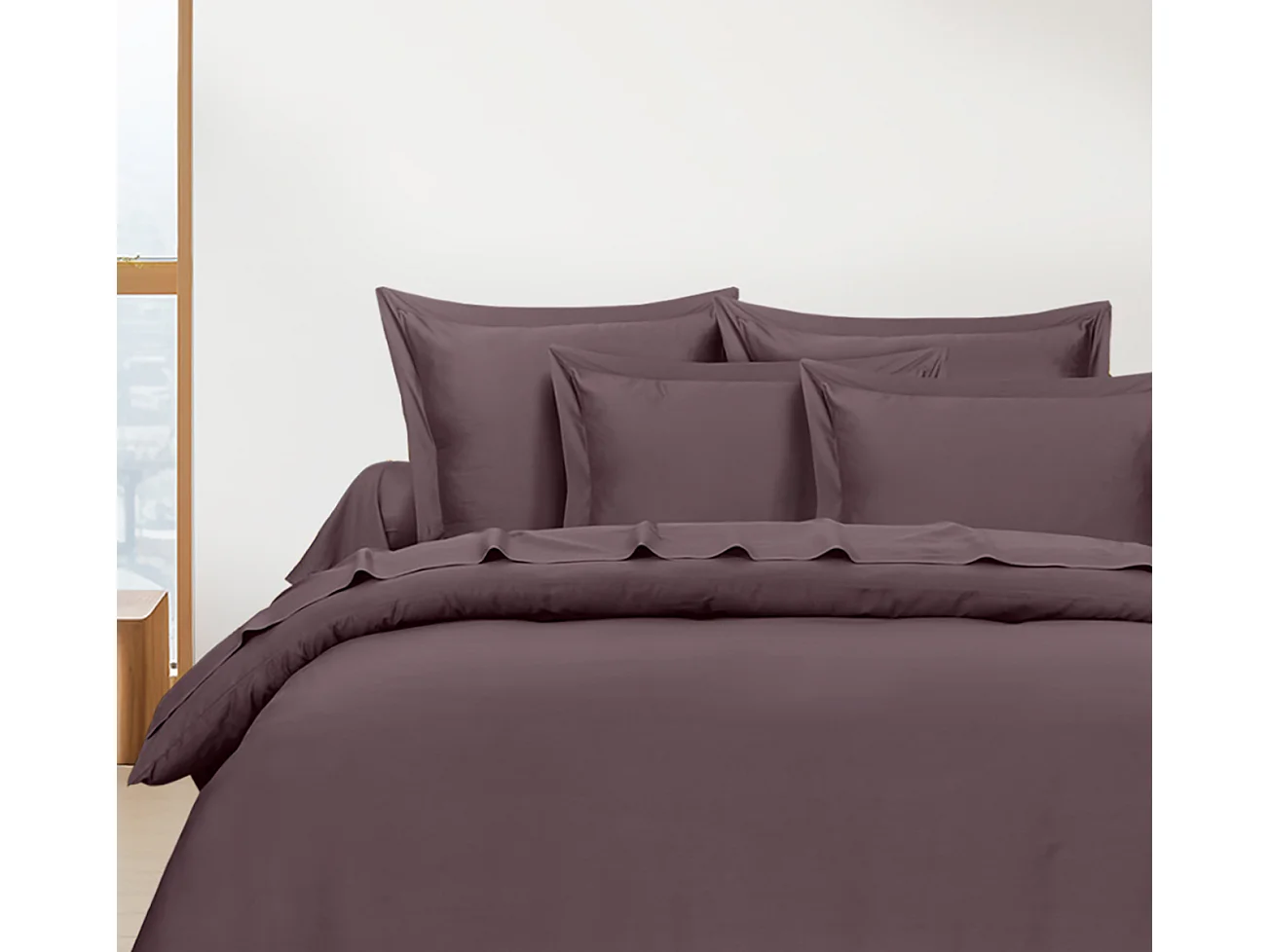 Housse de couette 240x220 cm 2 personnes satin de coton sureau