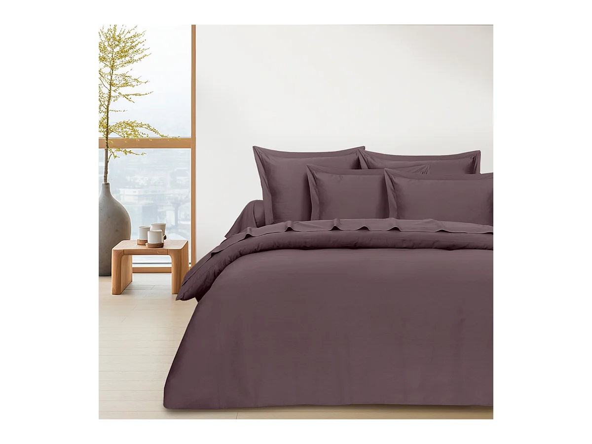 Housse de couette  140x200 cm 1 personne satin de coton sureau