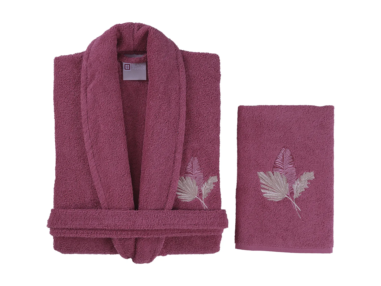 Set Peignoir et serviette  femme 100% coton