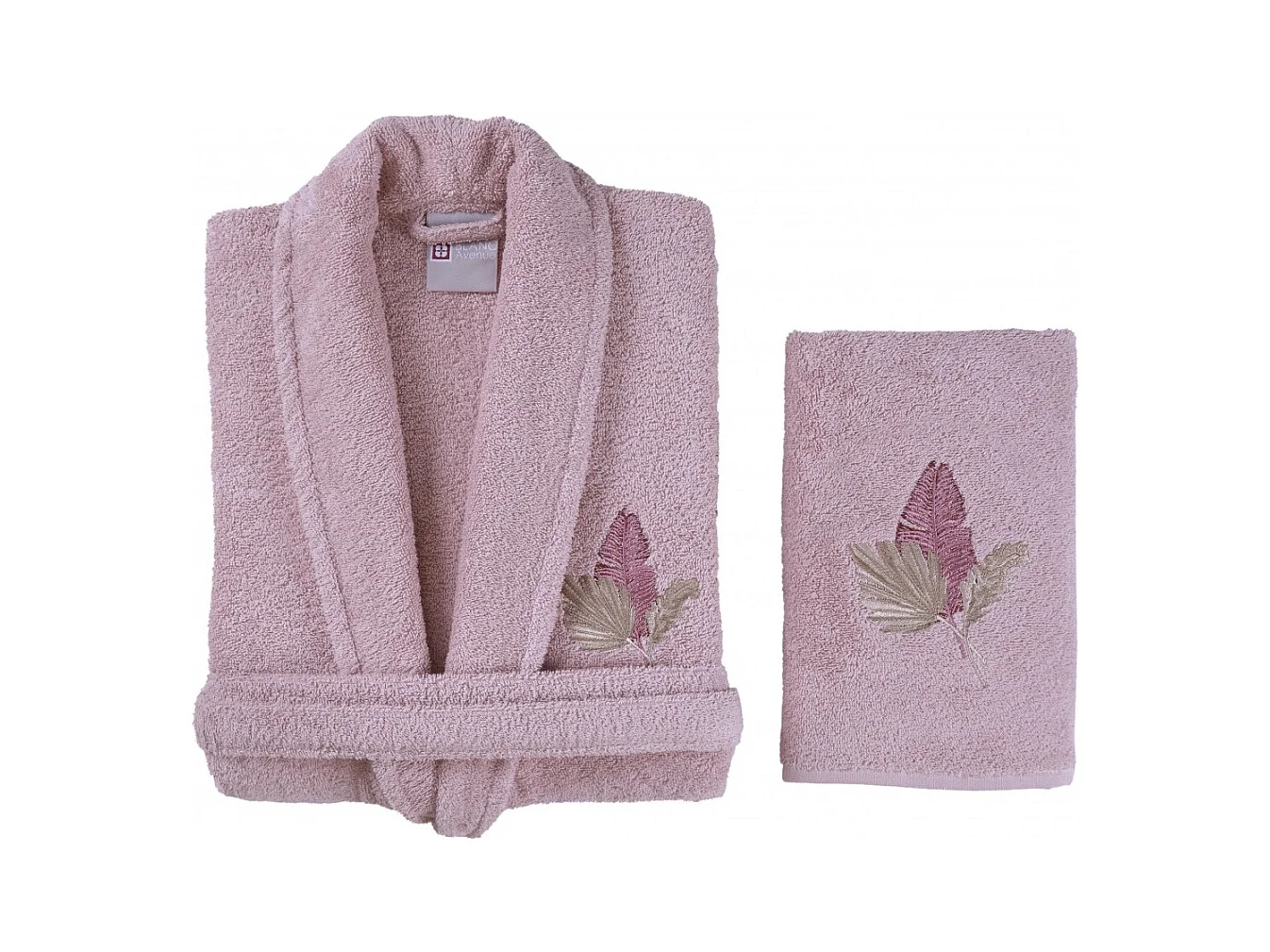 Set Peignoir et serviette  femme 100% coton