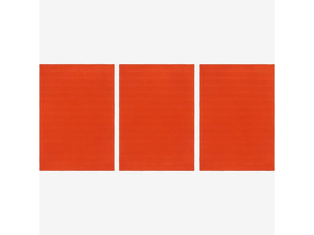 Habitat - Lot de 3 torchons (50x70cm) en coton rouge (Lot de 4) - Avignon