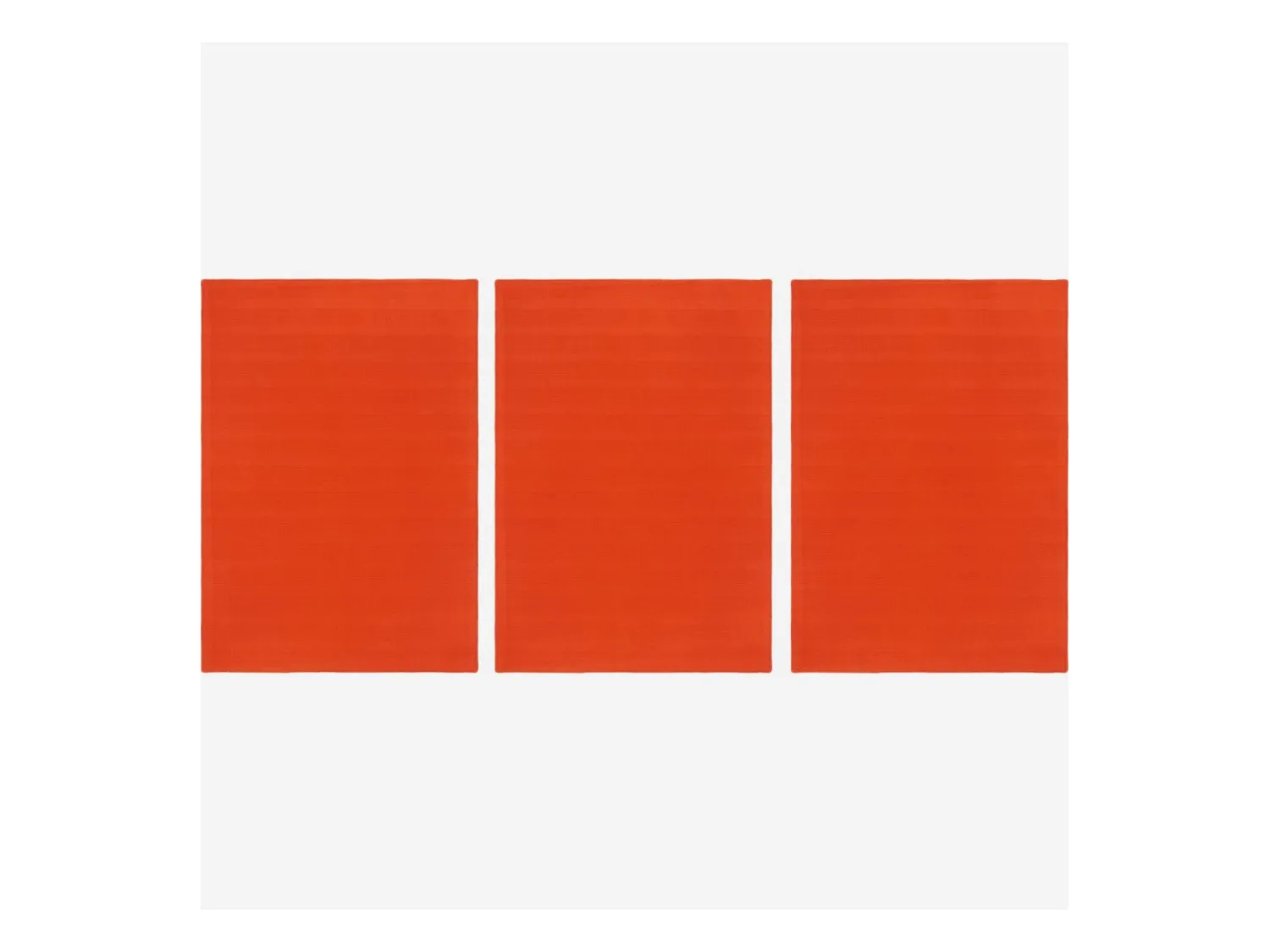 Habitat - Lot de 3 torchons (50x70cm) en coton rouge (Lot de 4) - Avignon