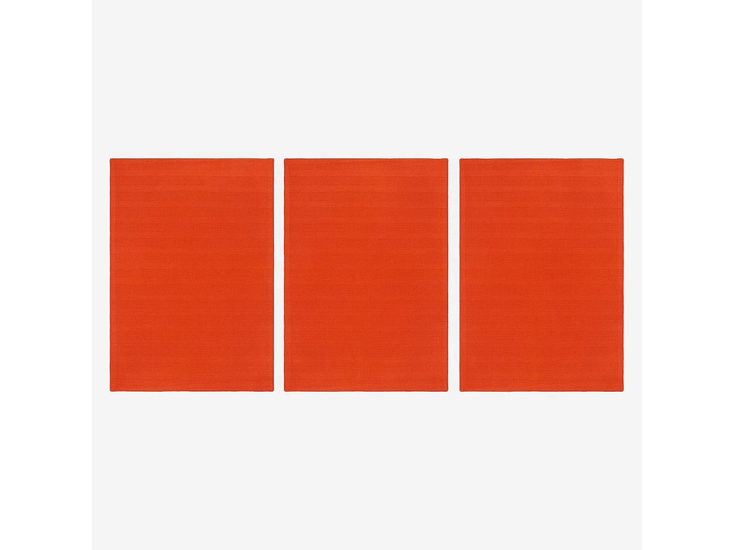 Habitat - Lot de 3 torchons (50x70cm) en coton rouge (Lot de 4) - Avignon