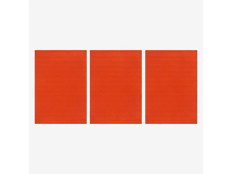 Habitat - Lot de 3 torchons (50x70cm) en coton rouge (Lot de 4) - Avignon