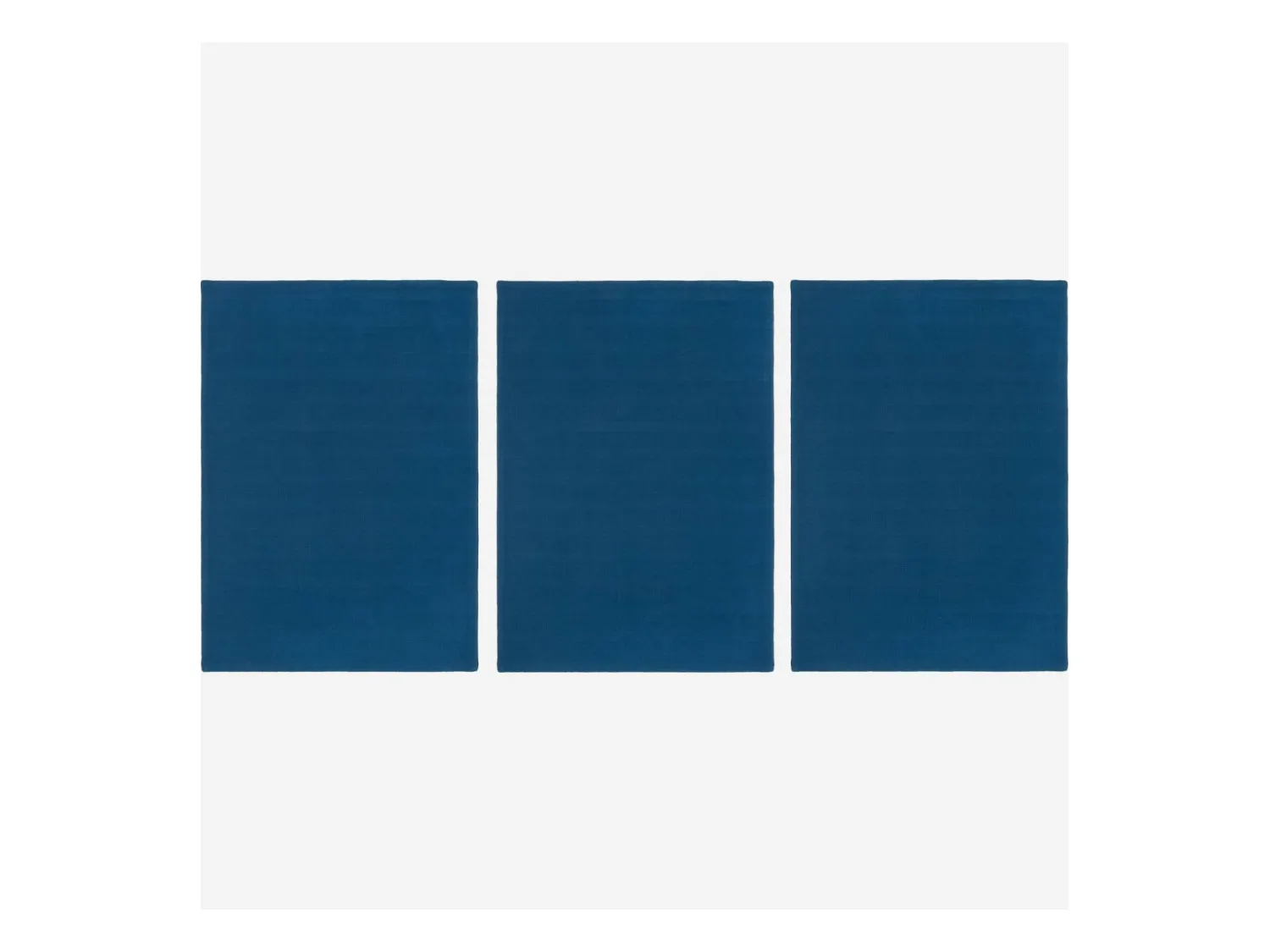 Habitat - Lot de 3 torchons (50x70cm) en coton bleu cobalt (Lot de 4) - Avignon