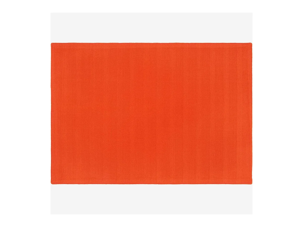 Habitat - Set de table 50x35cm en coton rouge (Lot de 6) - Avignon