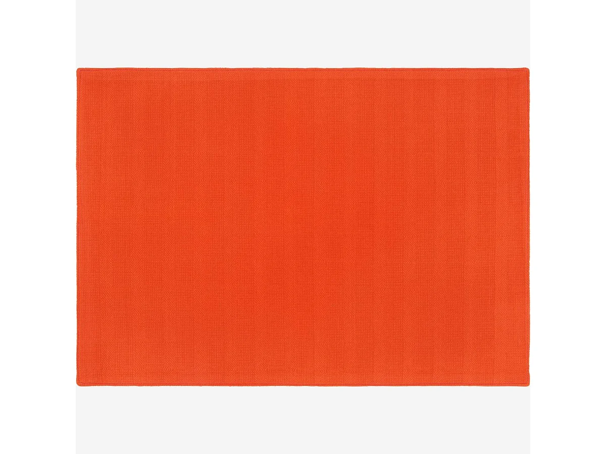 Habitat - Set de table 50x35cm en coton rouge (Lot de 6) - Avignon