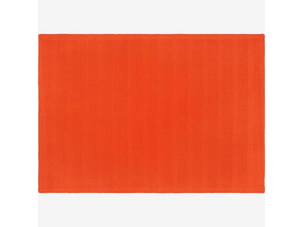 Habitat - Set de table 50x35cm en coton rouge (Lot de 6) - Avignon