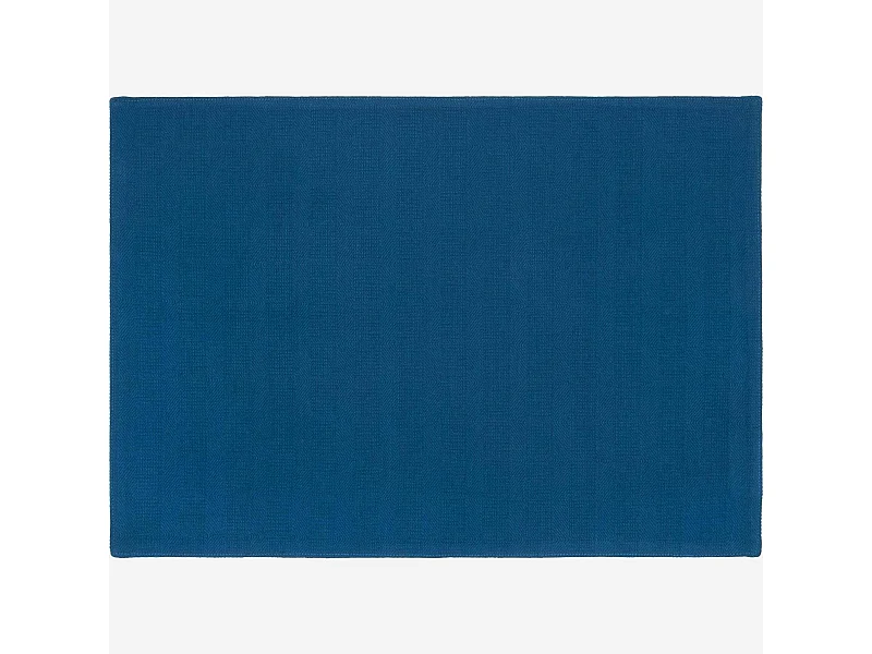 Habitat - Set de table 50x35cm en coton bleu cobalt (Lot de 6) - Avignon