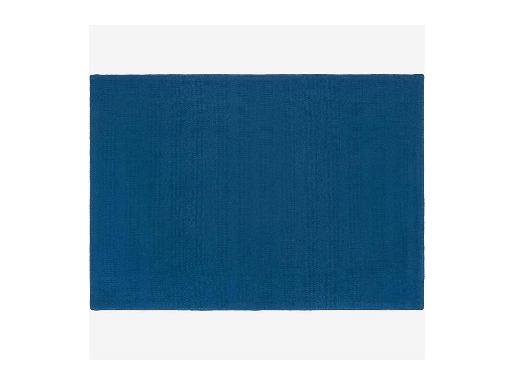 Habitat - Set de table 50x35cm en coton bleu cobalt (Lot de 6) - Avignon