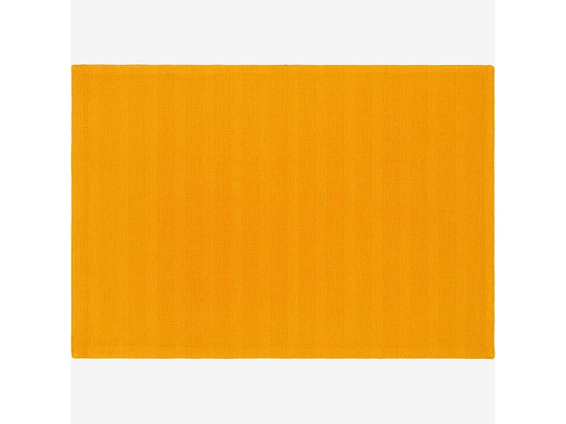 Habitat - Set de table 50x35cm en coton jaune moutarde (Lot de 6) - Avignon