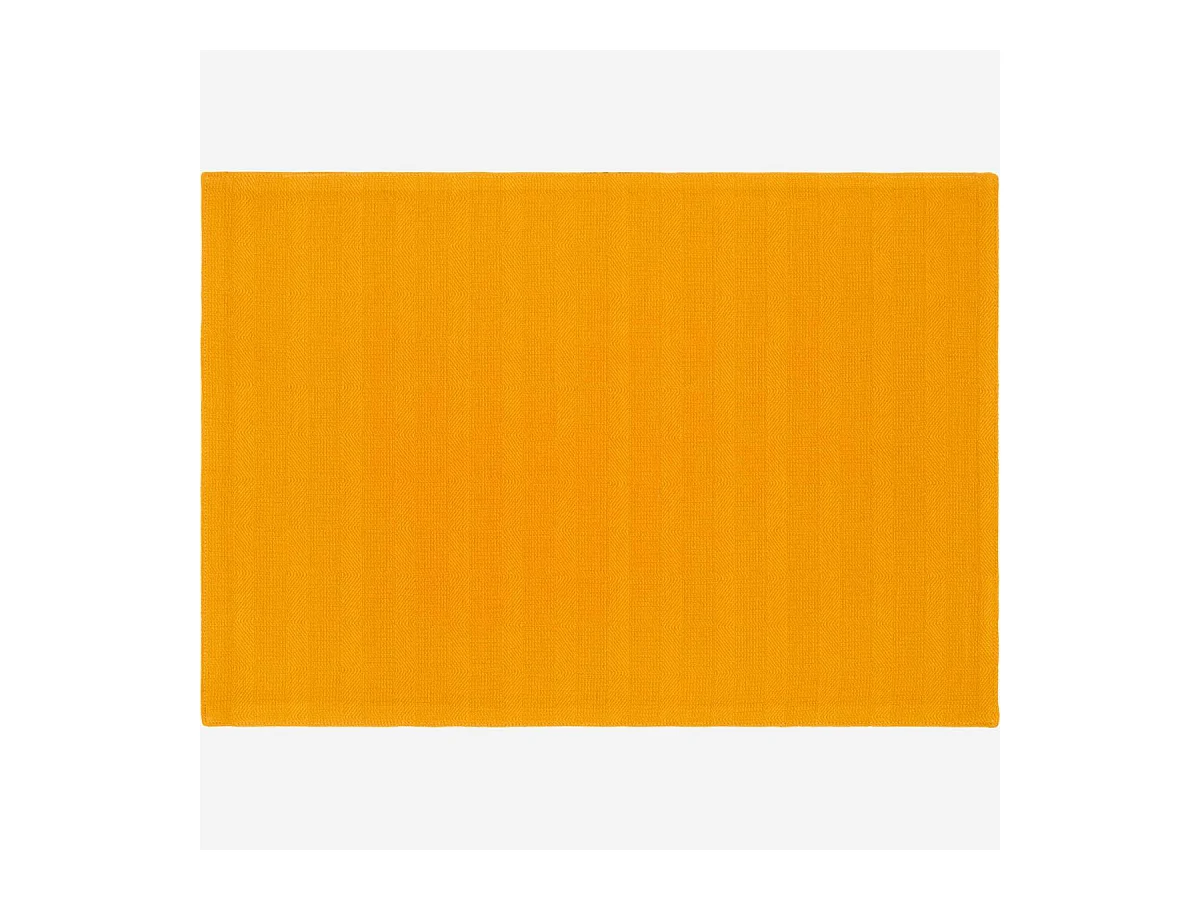 Habitat - Set de table 50x35cm en coton jaune moutarde (Lot de 6) - Avignon